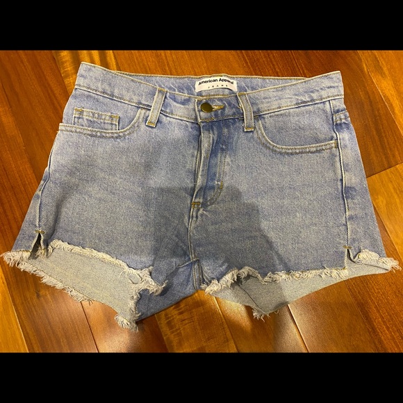 Button fly vintage American apparel denim shorts - Picture 5 of 7